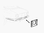 Portatarga posteriore Bertone GT / GTV (INOX)
