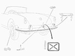 Porta targa posteriore 750 / 101 Giulietta / Giulia Spider