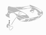 Pomolo per sportello benzina  AR / Spider/124 Fiat