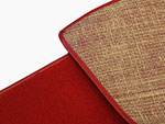 Boot carpet set red Velours Deluxe Spider 2000 QV