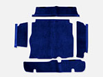 Boot carpet set velours Deluxe blue Montreal