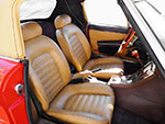 Seat cover scay beige 19cm head rest Spider 1978-89