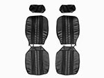 Set (2) Seat covers Giulia Super Nuova scay black