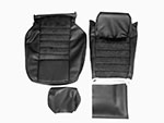 Selleria sedile Duetto 90 - 93 cuoio nero / Alcantara