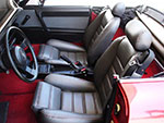 Selleria sedile Duetto 86 - 89 QV scay nero (filo rosso)
