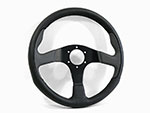 Volante in pelle MOMO D35 340mm Ferrari nero / grigio
