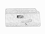 Coppia piastre per braccioli 1300-1750 GT / GTV Bertone