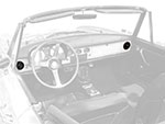 Dashboard vents Air jet Duetto Spider 
