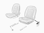 Blocchetto per scorrevoli sedile Duetto Spider 66 - 80