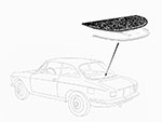 Cappelliera 1300 - 1750 GT Bertone 1. Serie 49cm