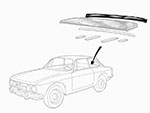 Striscia per cappelliera 1300 - 2000 GT Bertone 2. Serie