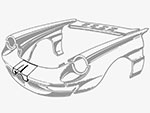 Repair panel front upper section Duetto Spider