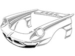 Front panel lower part 1300 1750 Duetto Spider