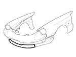 Spoiler centrale Spider 83 - 89