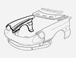 Front fender Spider 1983 - 89 right