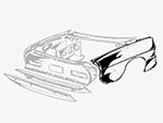Rear fender Fastback Spider 70 - 82 right