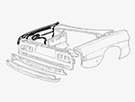 Rear fender Spider 83 - 89 left