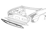 Lower rear panel outer Kammtail Spider until 82