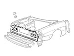 Upper rear panel Spider 83 - 89