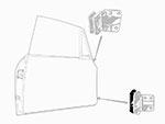 Distanziale cerniera porta inferiore 1mm Bertone GT