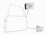 Distanziale cerniera porta superiore 1mm Bertone GT 1.S.