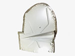 Splash guard for wheel well front right Spider 83 - 89
