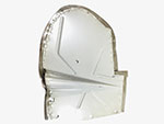 Splash guard for wheel well front left Spider 83 - 89