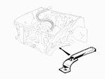 Lamiera attacco barra stabilizzatrice sinistra 105 / 115