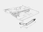 Longherone anteriore sinistro 105 1.S. frizione meccanica