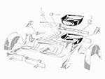 Vasche ruota di scorta 2000 / 2600 Touring Spider / Sprint