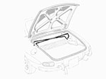 Coppia barra sostegno baule Alfa Spider 1966 - 69