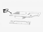 Chiusura telaio pavimento baule DX GT Bertone