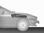 Repair panel front inner wing stiffener Alfetta GTV right