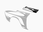 Lamierato parafango post. sup. GT / GTV Bertone DX