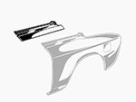 Lamierato parafango post. sup. GT / GTV Bertone SX