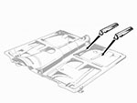 Supporto tenuta sedile 1300 - 1750 Spider 1. serie