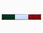 Bandiera adesivo Italia smaltato (115mm x 15mm)