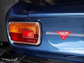 Adesivo OKP RACING CLUB  80 x 45mm ROSSO