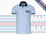 MARTINI RACING 1970s Polo Shirt azzurro L