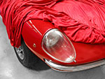 Car Cover Deluxe Satin Red Size M with Bag