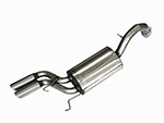 Silenziatore posteriore Sport GTV6 Inox (2 x 60mm)