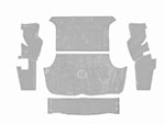 Serie (5) tappeti baule GT Bertone grigio chiaro