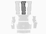 Rubber mat left GT Bertone hanging pedals