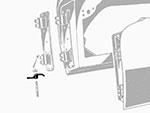 Serie (2) molle cerniere porte 2000 / 2600 Touring Spider
