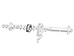 Supporto centrale albero trasmissione 105 1. Serie