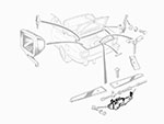 Meccanismo interno per baule GT Bertone + Spider 66-69