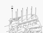 Cylinder head nut plain washer 1750 - 2000 105
