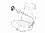 Inner seat rest screw washer 1300 - 2000 GT Bertone