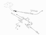 Forcella cavo freno a mano 105 / 115