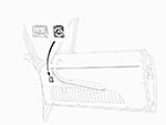 Switch for electric side windows 2600 Sprint / Maserati